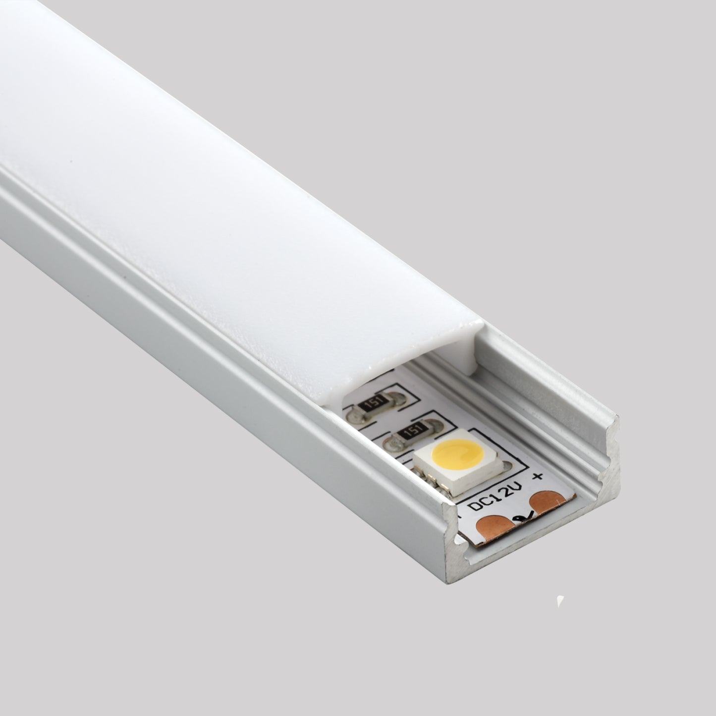 Aluminium Profile Silver-RHEALP002-R