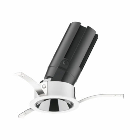 FS1091A‑10’s adjustable recessed design, highlighting its compact 56 mm diameter aluminum body and versatile beam angles.