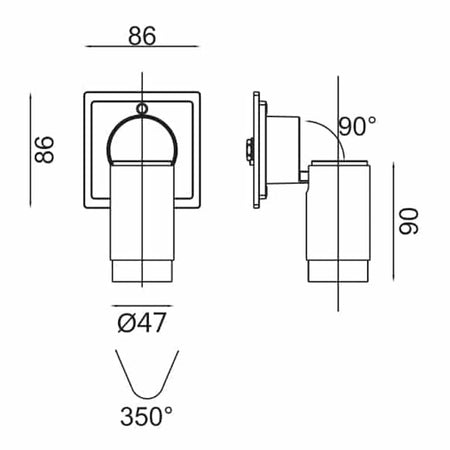 FS1080‑06 bedside lamp with sleek cylindrical profile, touch dimmer, warm glow, and premium finish.