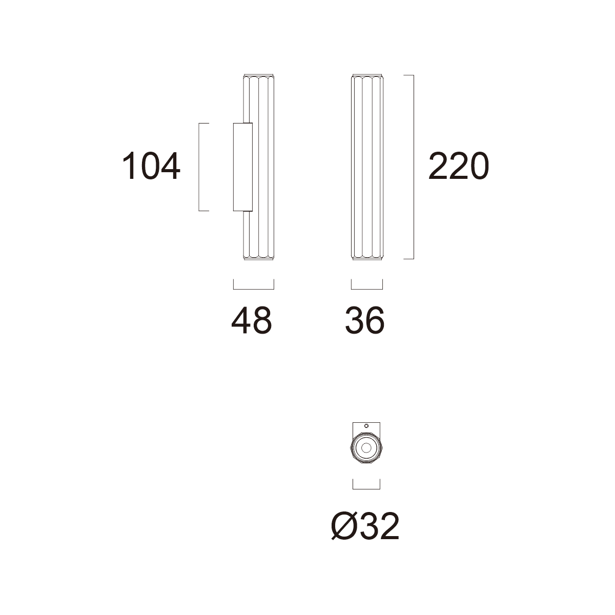 The FS1275‑05, a compact indoor up‑down wall light with COB LED and aluminium housing. Available in multiple color temperatures.