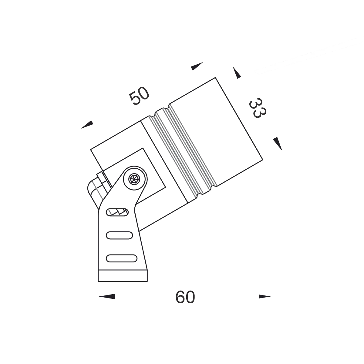 EST-GD330101 LED Focus Light illuminating a building facade