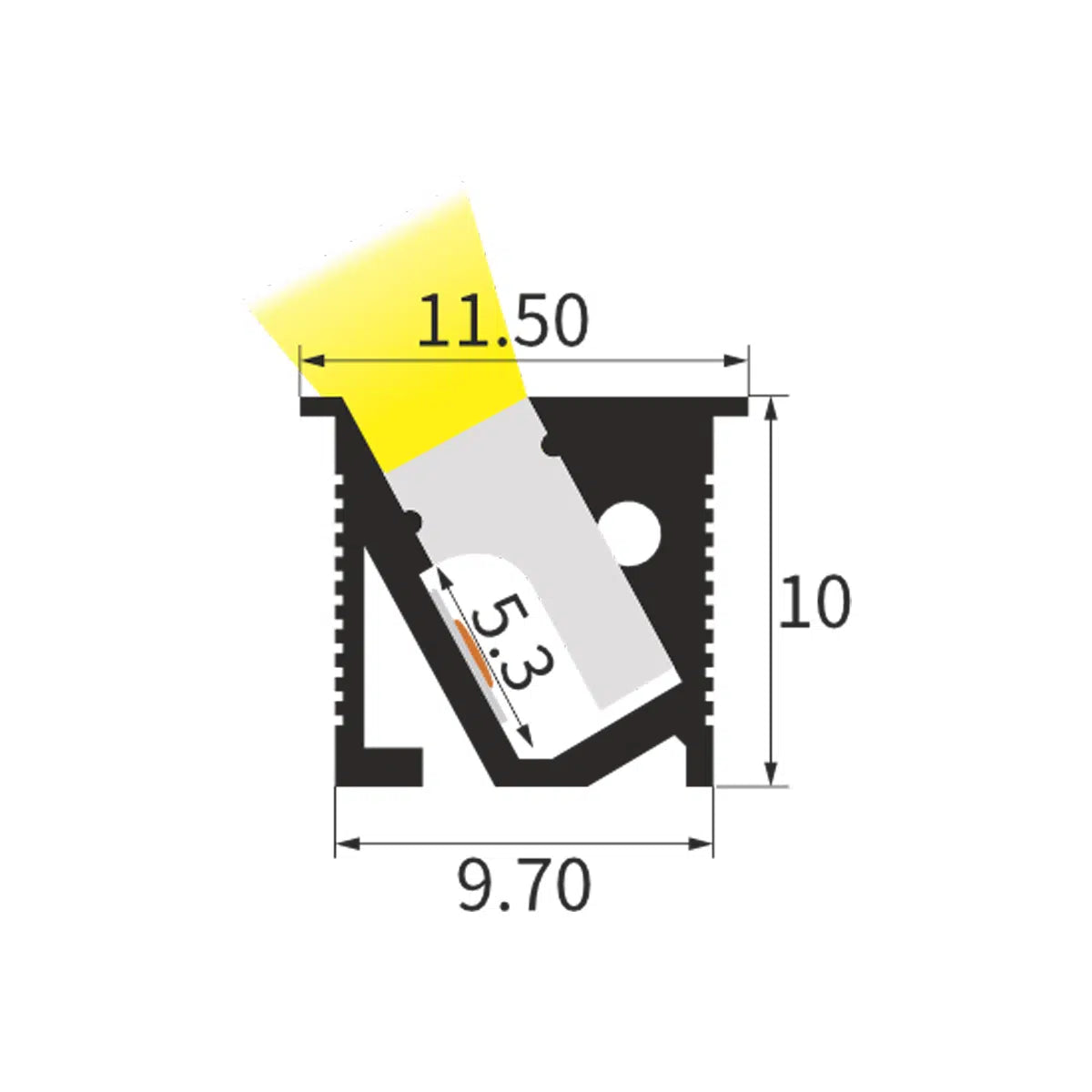 Sleek Cabinet Profile Lighting RLL-FL1110