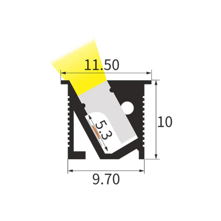 Sleek Cabinet Profile Lighting RLL-FL1110