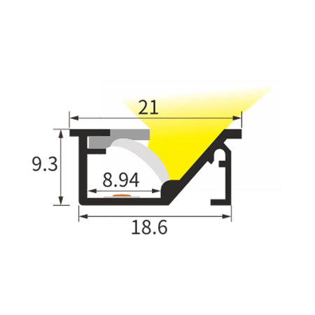 Sleek Cabinet Profile Lighting RLL-FL2109