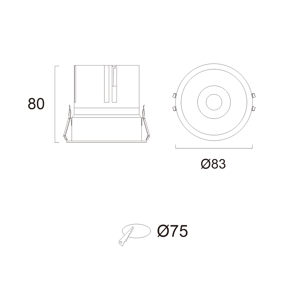 The FS1269‑15 indoor fixed spot light delivers precision LED lighting perfect for highlighting architectural features, artworks, and textiles in high‑end residential or commercial interiors.