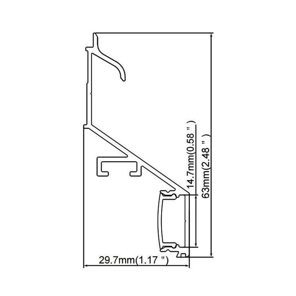 Rain Water Drain Pipe Profile Lighting RHEALP236