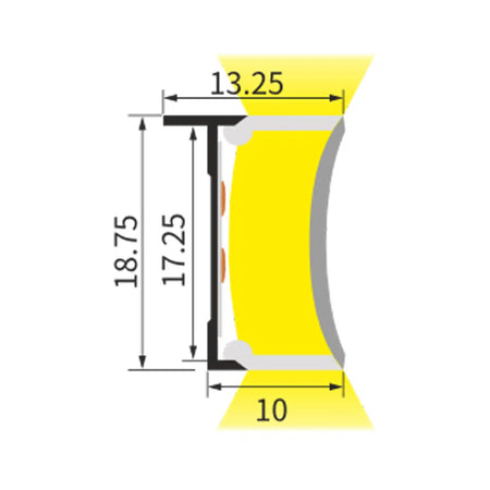 Sleek Cabinet Profile Lighting RLL-FL1318