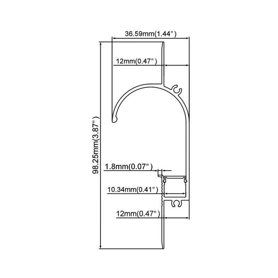 Plaster Board Ceiling Profile Lighting: RHEALP248