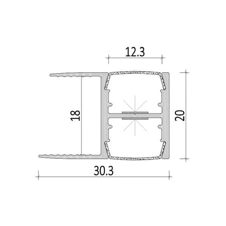 Cupboard 2D Profile Lighting RLL 183-M3020