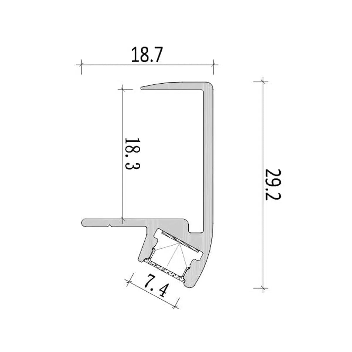 Sleek Furniture Profile Lighting RLL 191-M2919
