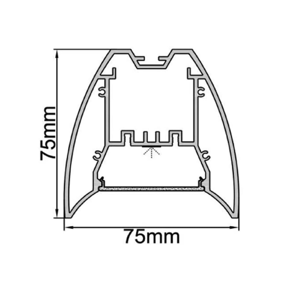Suspended Profile Lighting RLL-483-OF7575