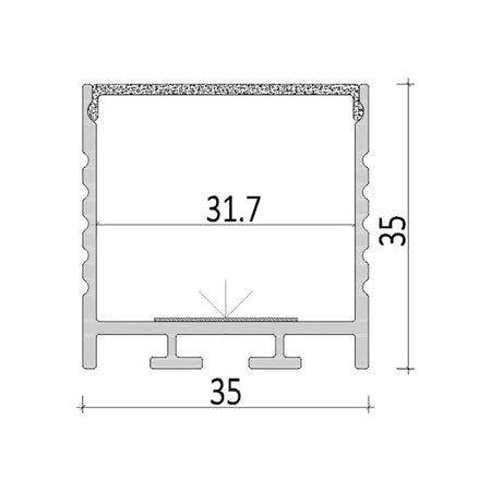 RLL-627-M3535 provides sleek and modern suspended illumination.