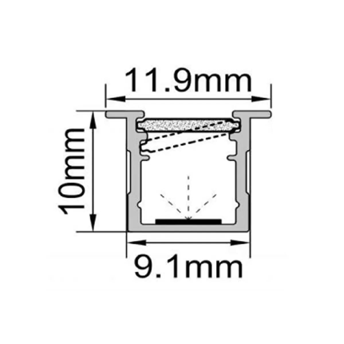 Embedded Furniture Lighting Profile RLL-631W-GC0910