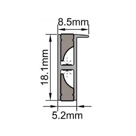 Sleek Cabinet Profile Lighting RLL-641-GC1806